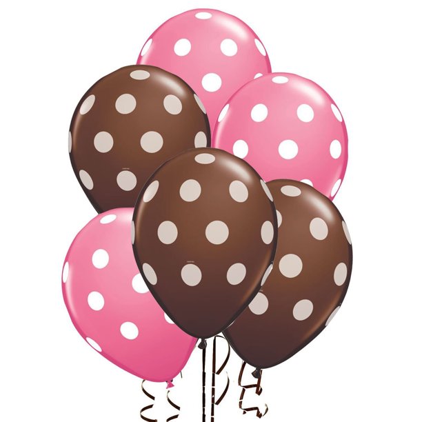 PMU Polka Dot Balloons - Multicolor Small Balloons for Birthdays, Weddings, Christmas, Halloween Anniversaries, Baby Shower & Party Favors Supplies - 11 Inches