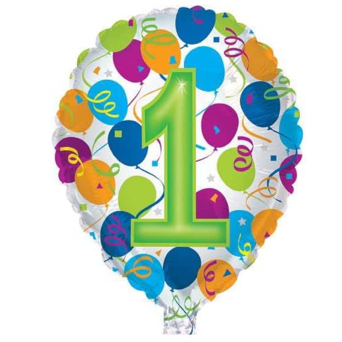 PMU Foiltex 18 Inch Numbering Latex Shape Bright Party Decoration Balloons