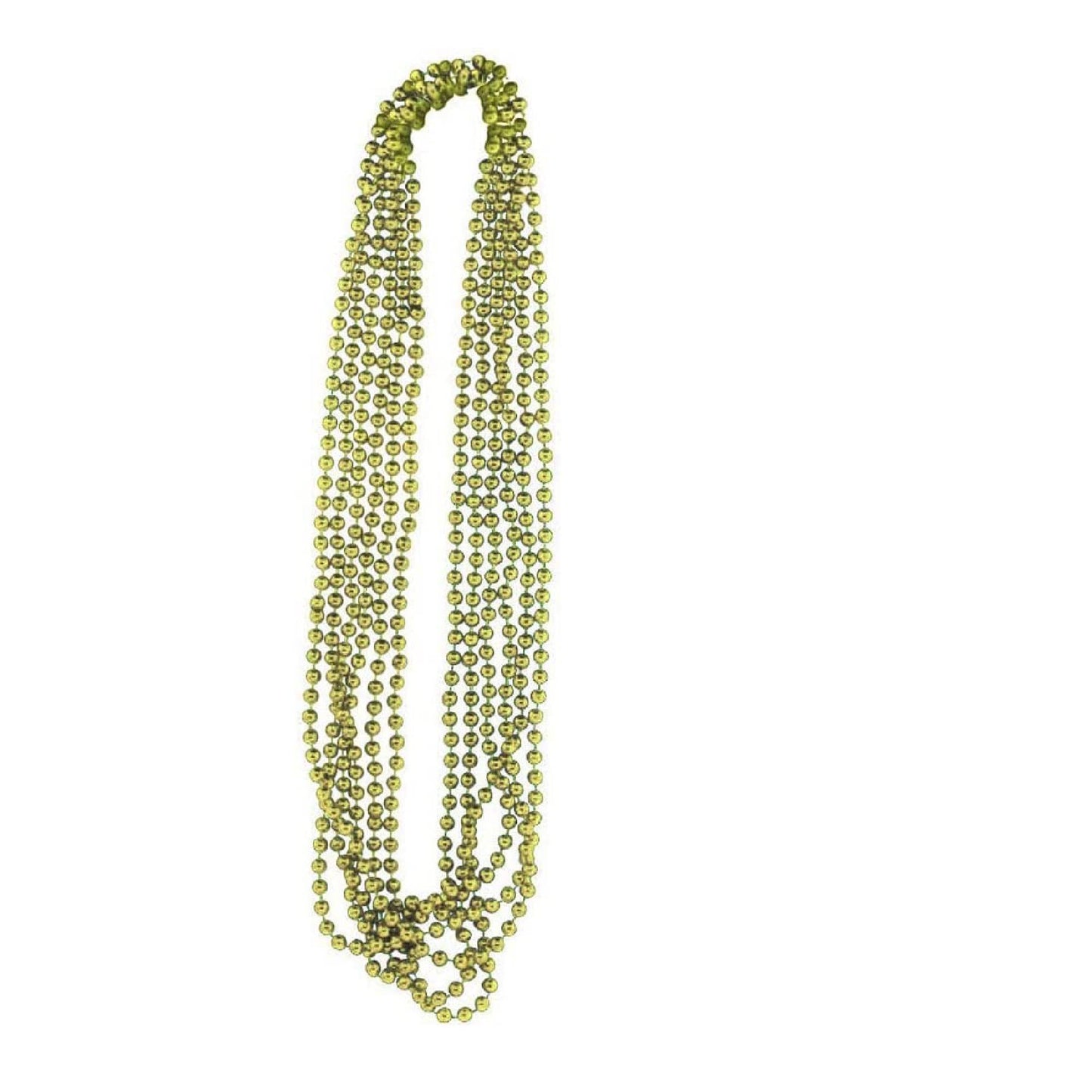 PMU Mardi Gras Metallic Beads, Carnival Party, Necklace, Party Favor