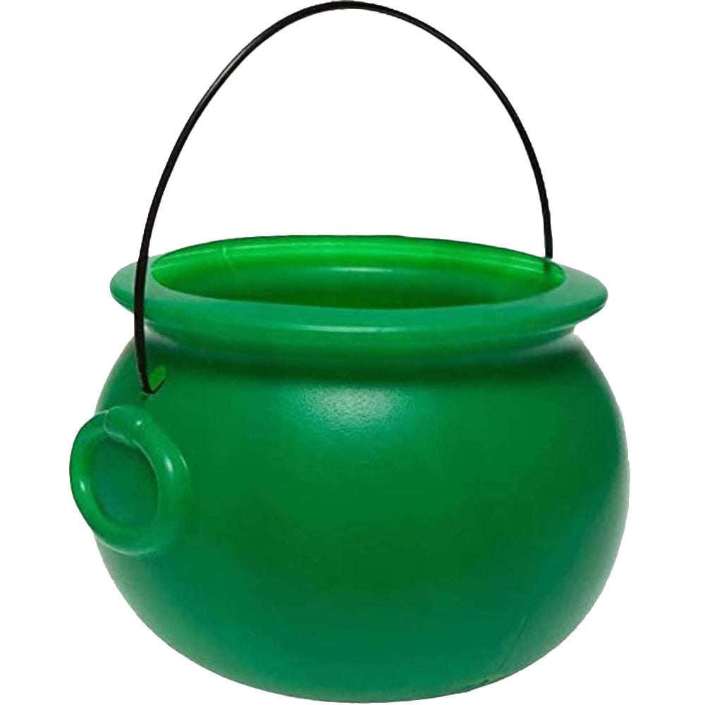 PMU Halloween Cauldron - Blow Mold Plastic Party Accessory - Candy Holder for Kids - Halloween Party Favors & Supplies - 8 Inch