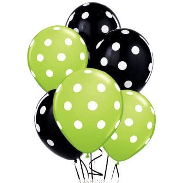 PMU Polka Dot Balloons - Multicolor Small Balloons for Birthdays, Weddings, Christmas, Halloween Anniversaries, Baby Shower & Party Favors Supplies - 11 Inches
