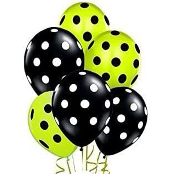 PMU Polka Dot Balloons - Multicolor Small Balloons for Birthdays, Weddings, Christmas, Halloween Anniversaries, Baby Shower & Party Favors Supplies - 11 Inches