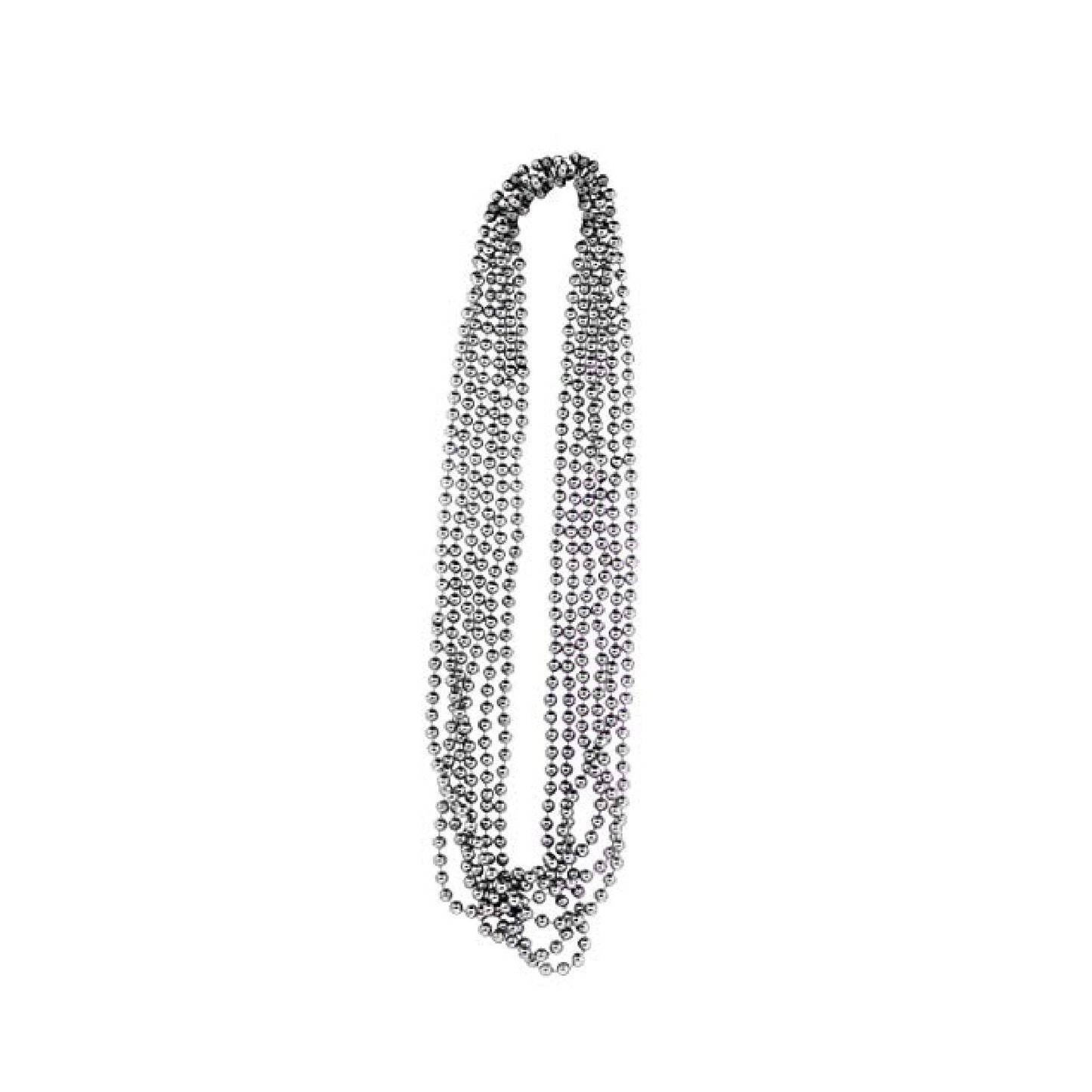 PMU Mardi Gras Metallic Beads, Carnival Party, Necklace, Party Favor