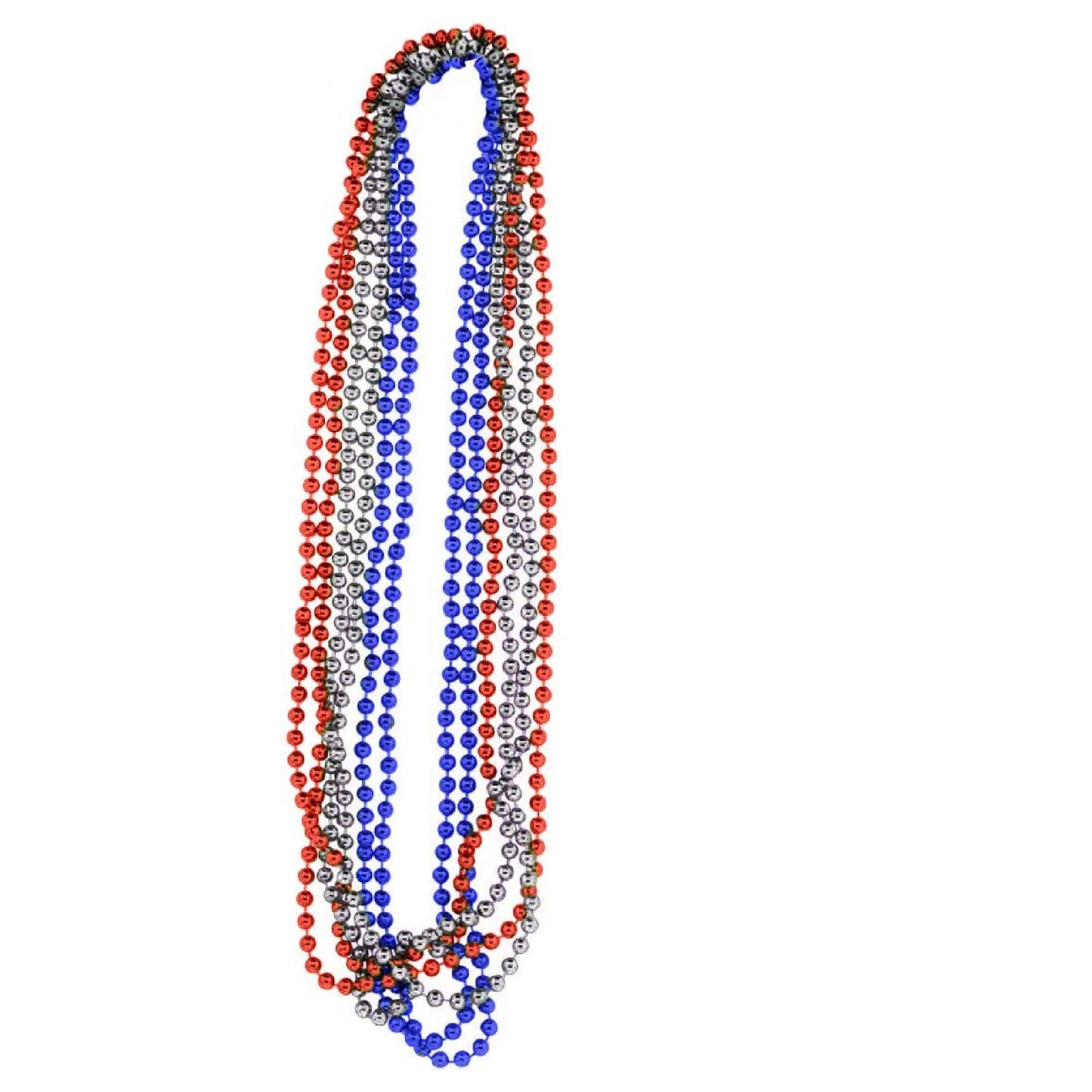 PMU Mardi Gras Metallic Beads, Carnival Party, Necklace, Party Favor