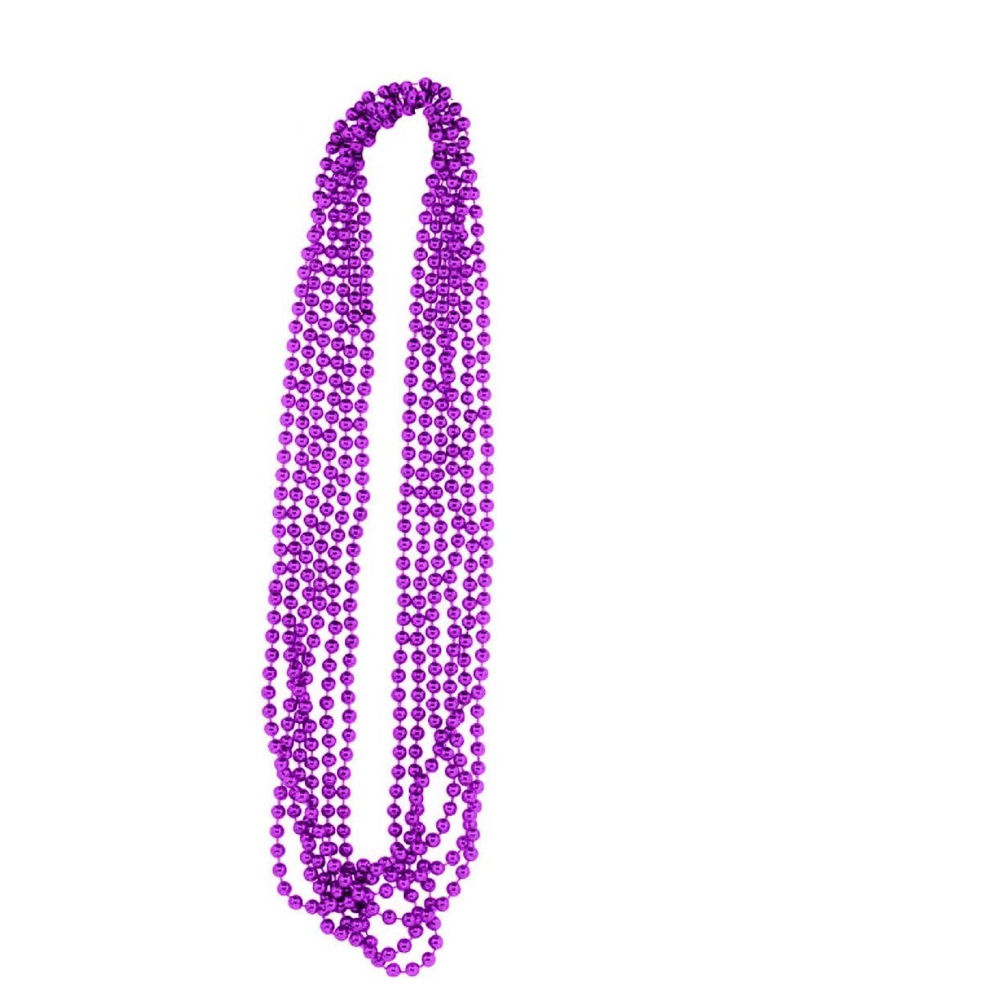 PMU Mardi Gras Metallic Beads, Carnival Party, Necklace, Party Favor