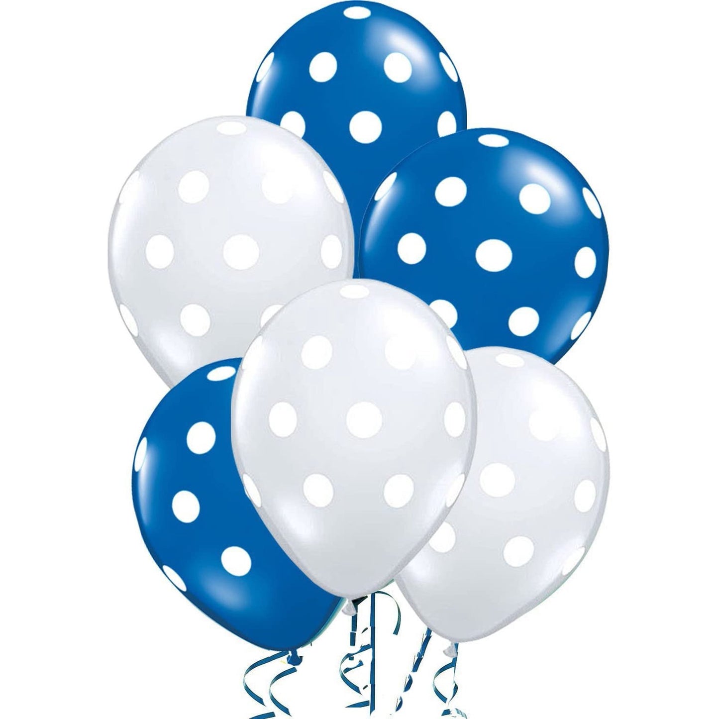PMU Polka Dot Balloons - Multicolor Small Balloons for Birthdays, Weddings, Christmas, Halloween Anniversaries, Baby Shower & Party Favors Supplies - 11 Inches