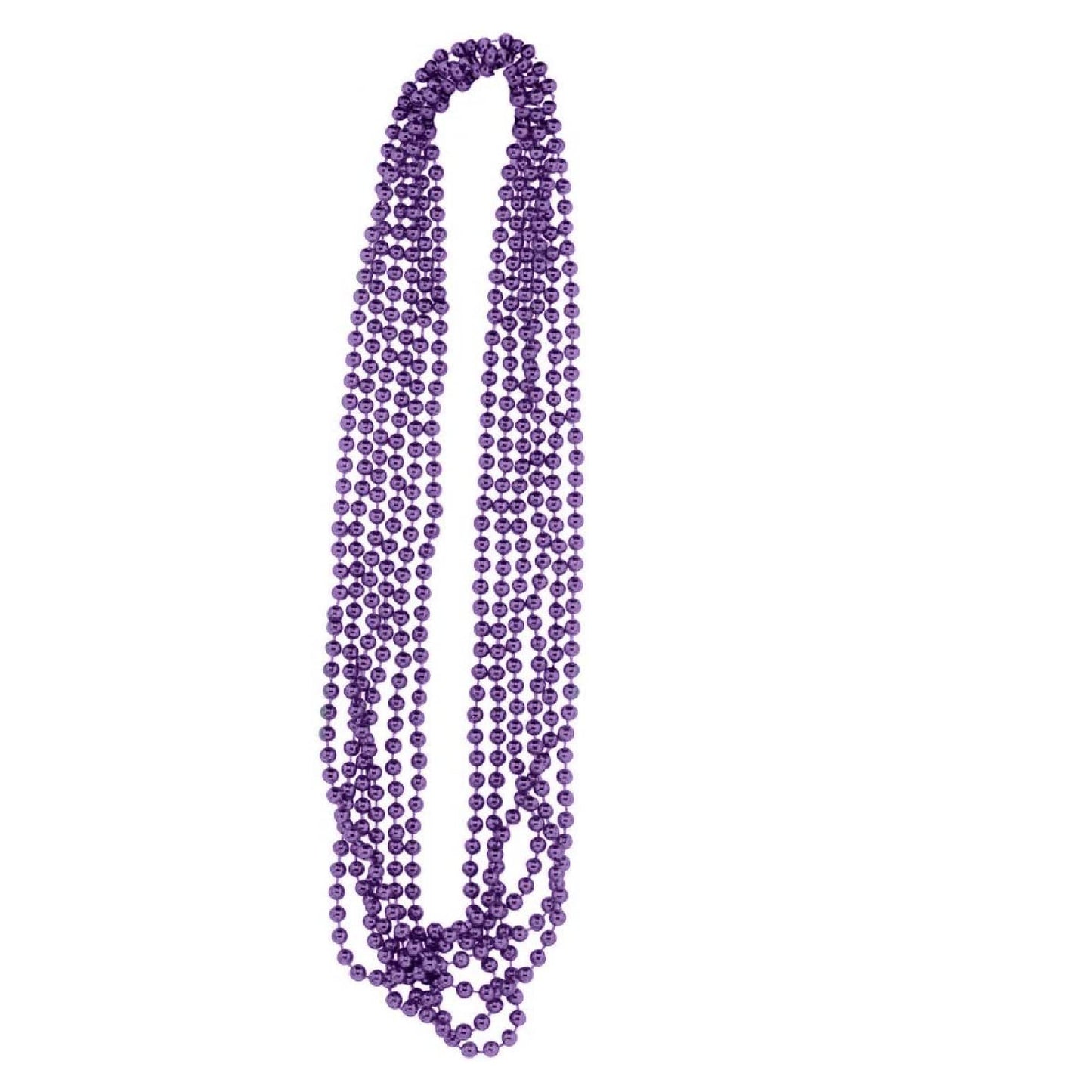 PMU Mardi Gras Metallic Beads, Carnival Party, Necklace, Party Favor