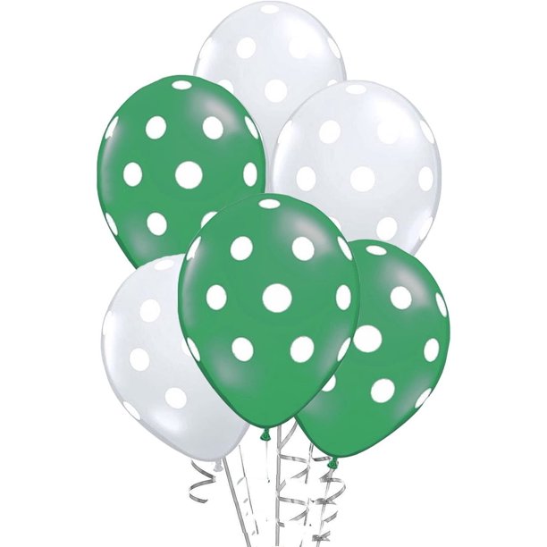 PMU Polka Dot Balloons - Multicolor Small Balloons for Birthdays, Weddings, Christmas, Halloween Anniversaries, Baby Shower & Party Favors Supplies - 11 Inches