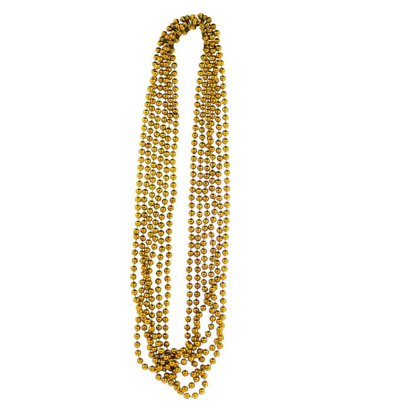 PMU Mardi Gras Metallic Beads, Carnival Party, Necklace, Party Favor