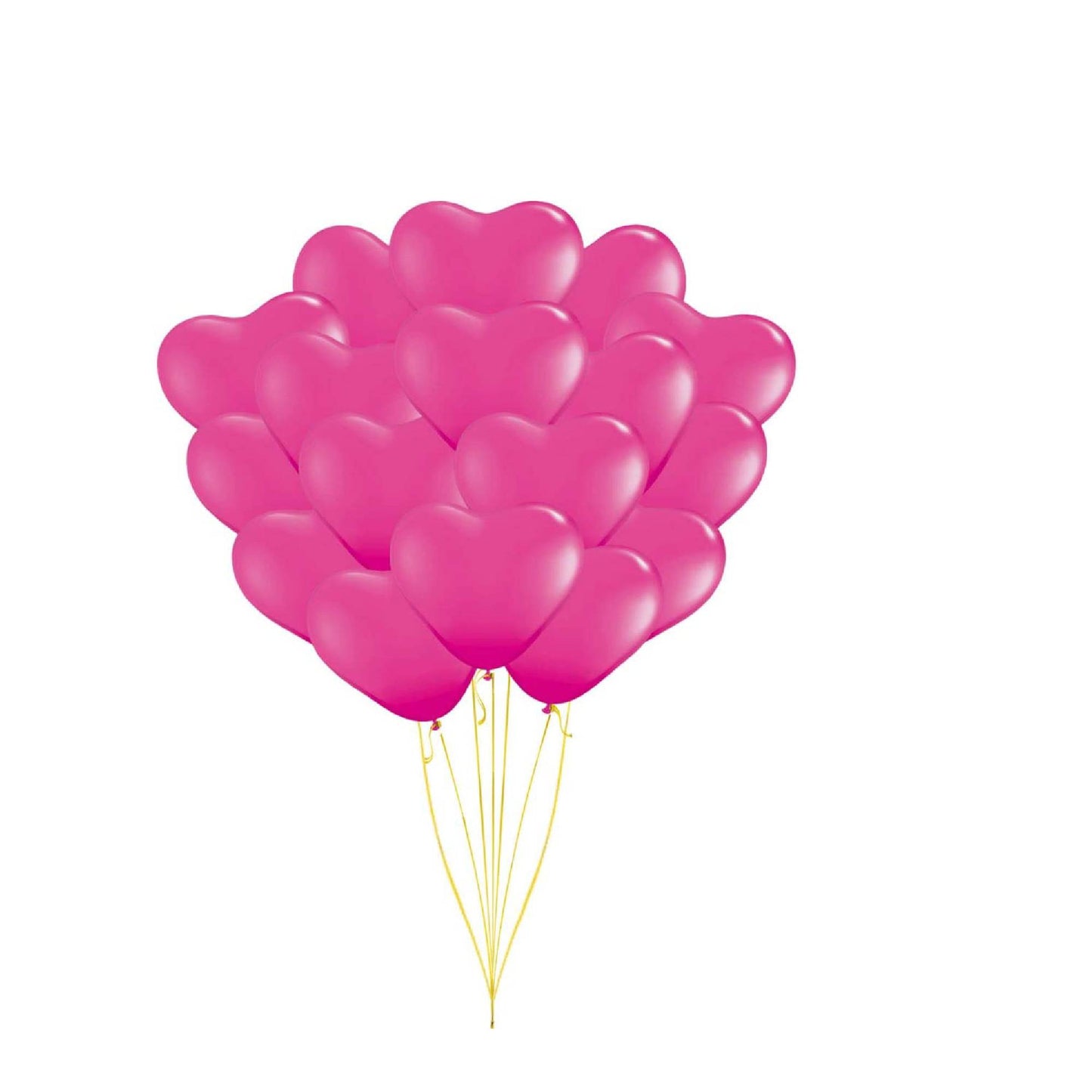 PMU Heart Shaped Balloons 15 Inch PartyTex Premium Latex Valentines Day, Weddings, Birthdays, Anniversaries, Engagements