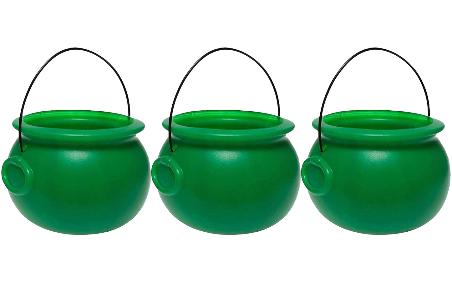 PMU Halloween Cauldron - Blow Mold Plastic Party Accessory - Candy Holder for Kids - Halloween Party Favors & Supplies - 8 Inch