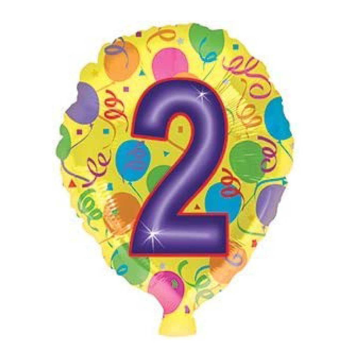 PMU Foiltex 18 Inch Numbering Latex Shape Bright Party Decoration Balloons