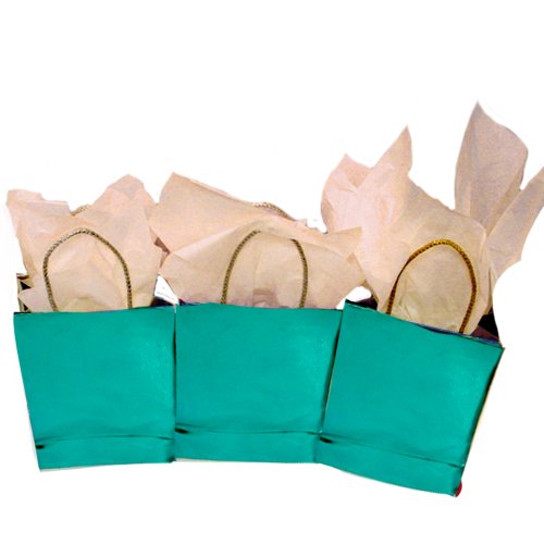 Silver Foil Cube Gift Bags