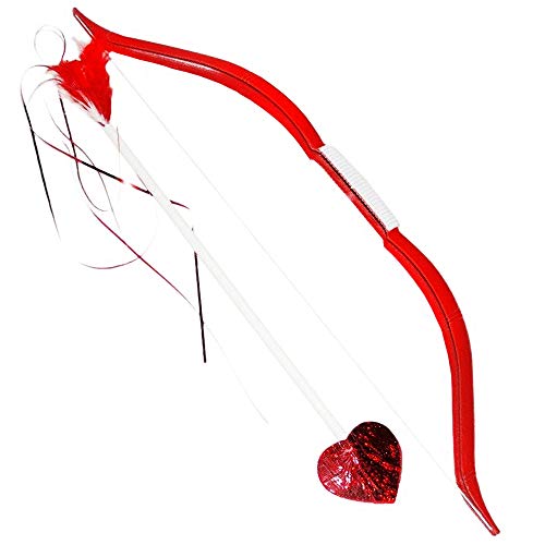 PMU Cupid Bow & Arrow - Arrow Bow Set for Valentines Day Events & Parties - Perfect for Photographic Posing for Any Event - Best Valentine Gift