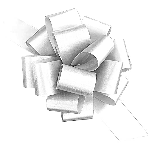 PMU Perfect Pull String Bows - Gift Bows for Wedding, Birthdays & Anniversaries - Ribbon Bows for Flowers & Basket Decoration - Large Bow for Gift Wrapping - 5 Inch 20 Loops