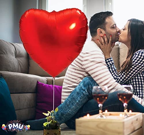 PMU Valentine's Day Heart Helium Free Balloon