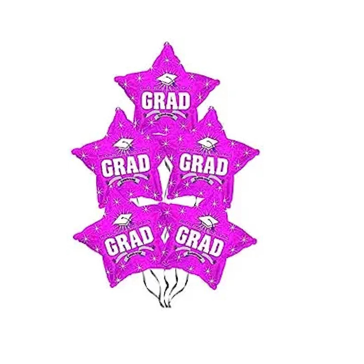 PMU Grad Congrats Star 18in Mylar Balloons
