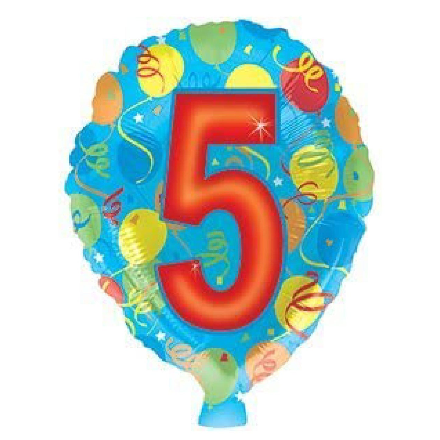 PMU Foiltex 18 Inch Numbering Latex Shape Bright Party Decoration Balloons