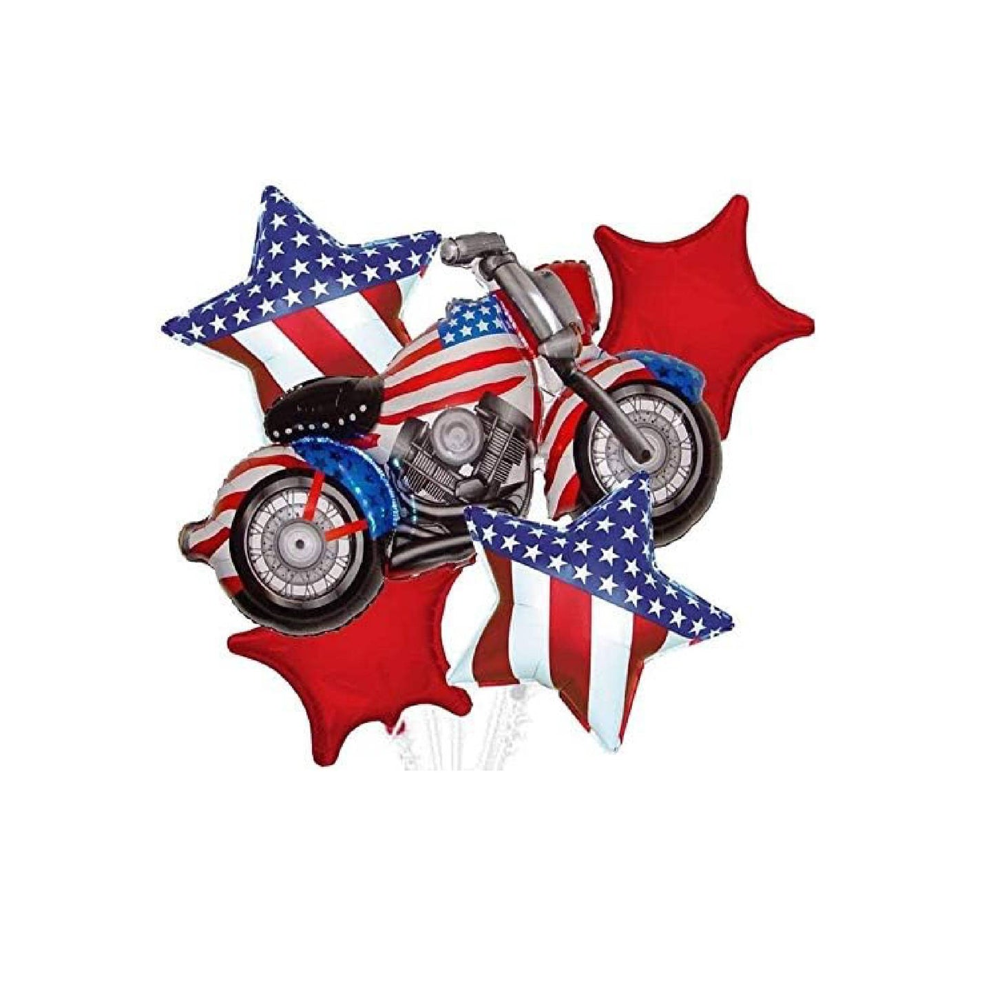 PMU Patriotic Stars and Stripes Design 47 Inches Jumbo Mylar/Foil Balloons