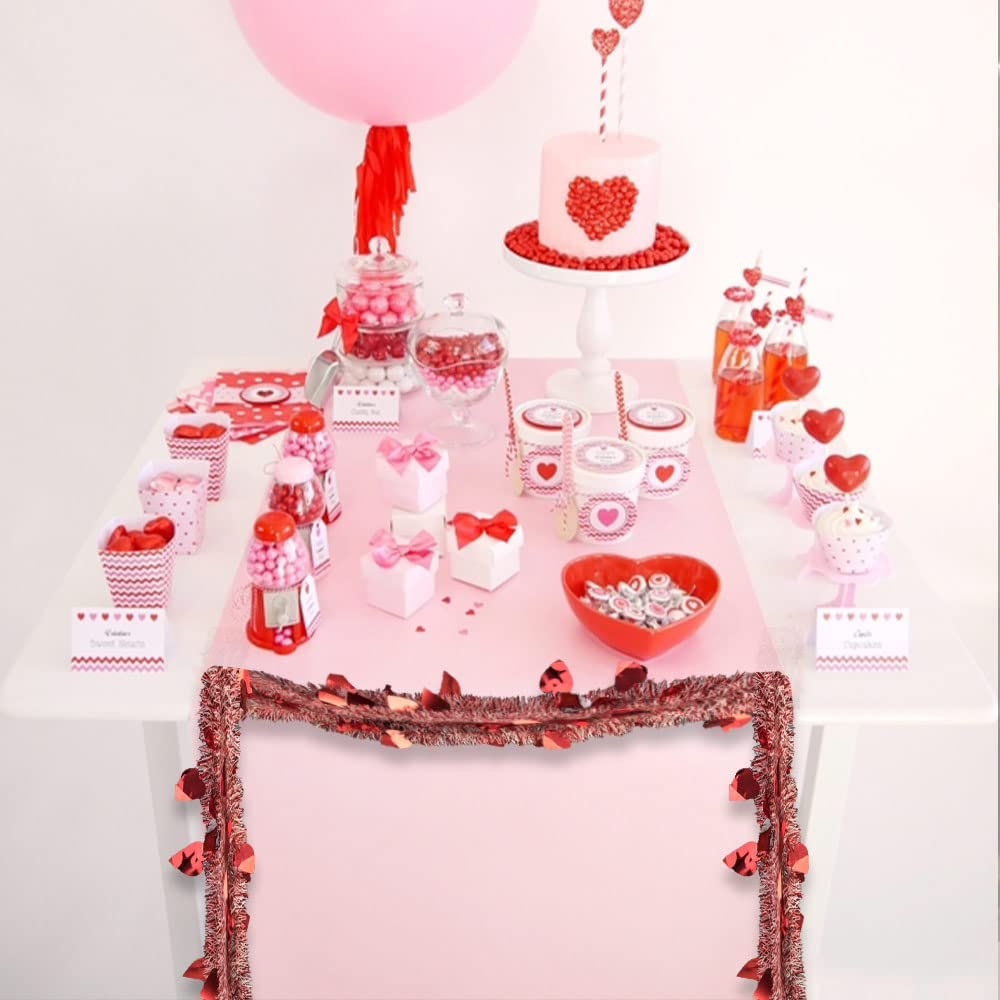 PMU Jack-O-Lanter Halloween Party Decoration and Valentine’s Day Tinsel Garland