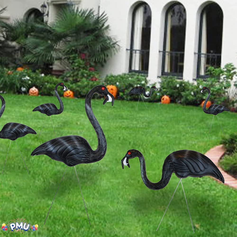 PMU Luau Paradise Lawn Flamingo Decor - Large Flamingo for Lawn & Yard Ornaments - Perfect Outdoor Decor for Luau Tropical Party, Home, Yard, Lawn