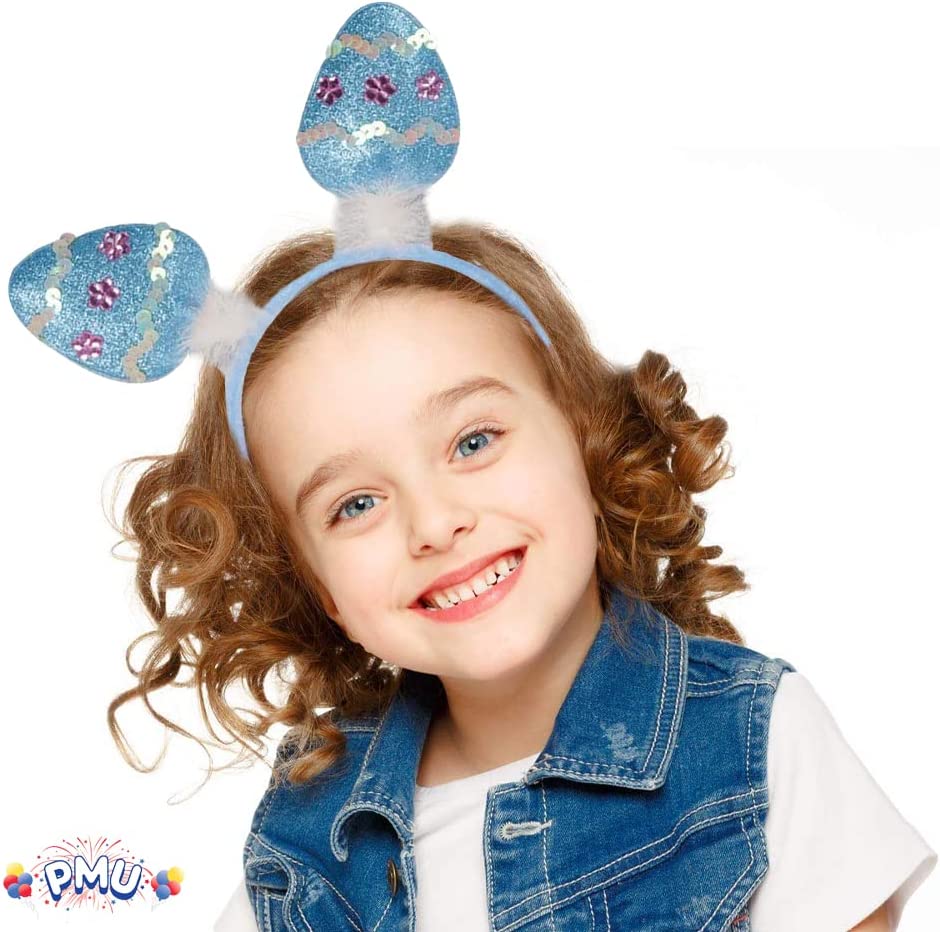 PMU Easter Egg Boppers Assorted Blue & Pink Headband Party Accessory