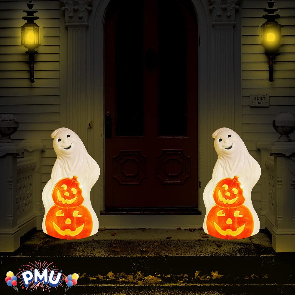 PMU Halloween Mold Plastic Statue - Perfect Decor for Halloween, Lawn, Yard, Patio, Hunted House Party, Home, Indoor & Outdoor