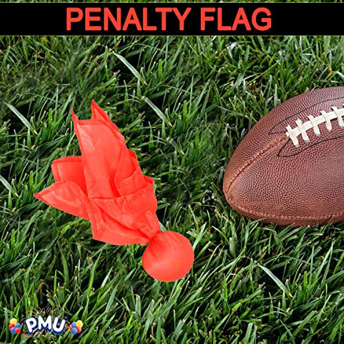 PMU Football Penalty Flag, Tossing Flags, Challenge Flags, Sports Fan, Football Referee Flag for Party Accessory