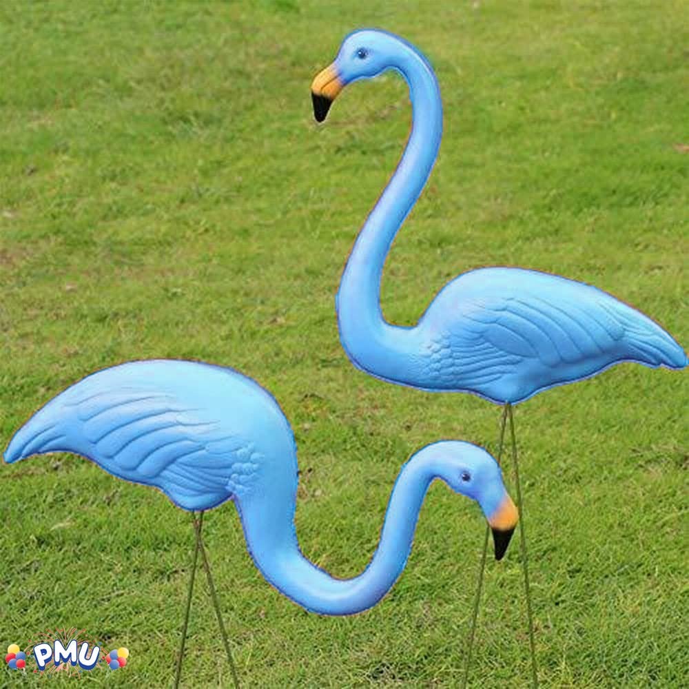 PMU Luau Paradise Lawn Flamingo Decor - Large Flamingo for Lawn & Yard Ornaments - Perfect Outdoor Decor for Luau Tropical Party, Home, Yard, Lawn