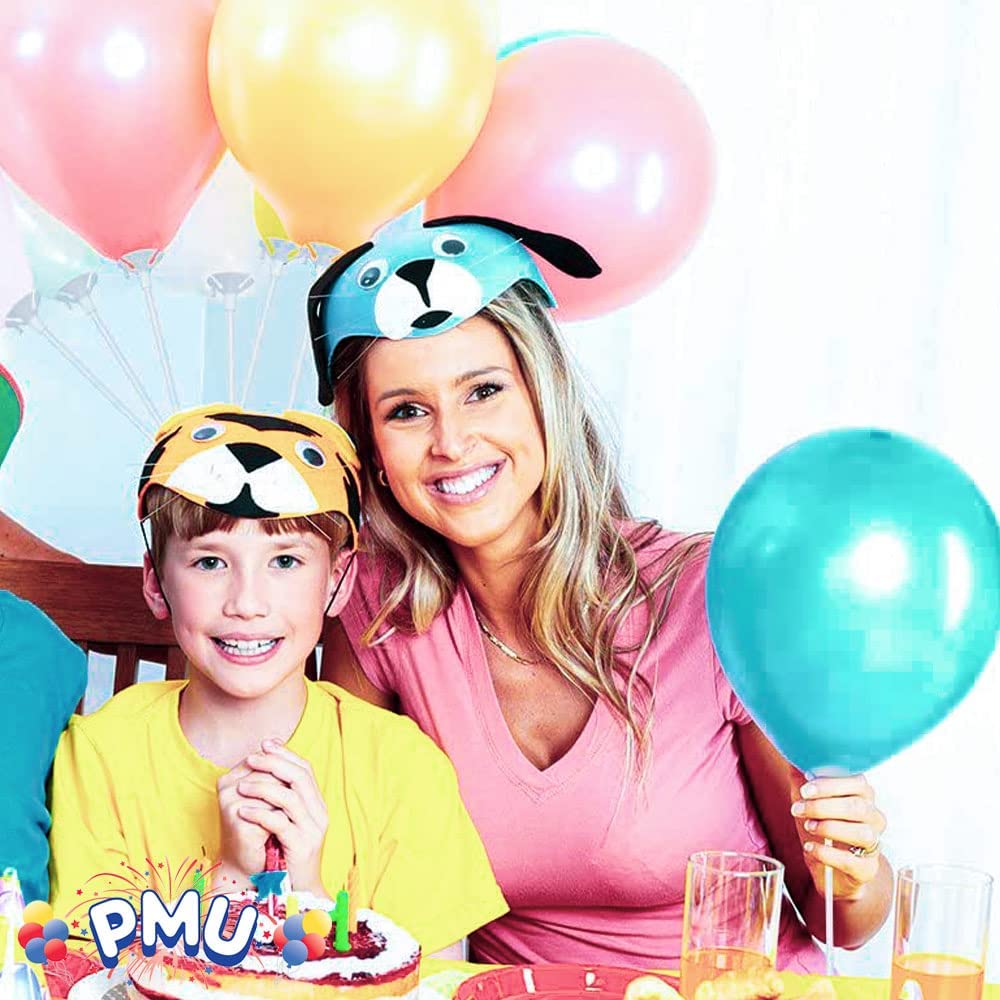 PMU Balloon Sticks 12 Inch White with Clear Cups Latex/Mylar Balloon Holder for Air-Filled Balloons