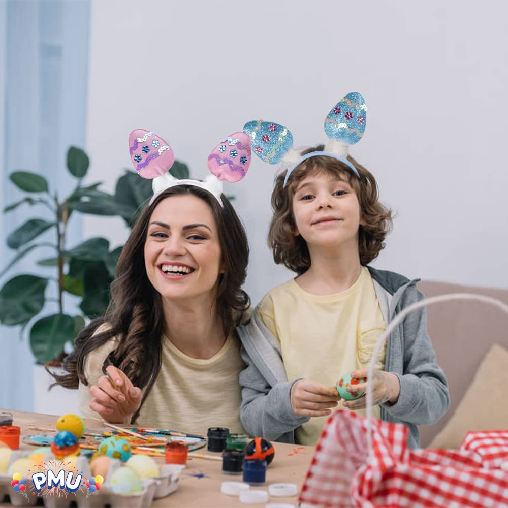 PMU Easter Egg Boppers Assorted Blue & Pink Headband Party Accessory