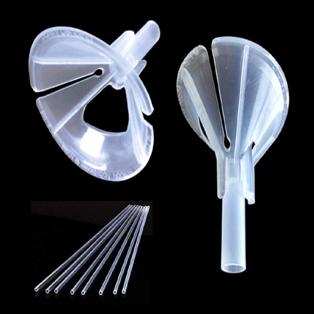 PMU Balloon Maxi Sticks II 20 Inch Clear with Clear Maxi Cups II Premium Latex/Mylar Balloon Holder for Air-Filled Balloons