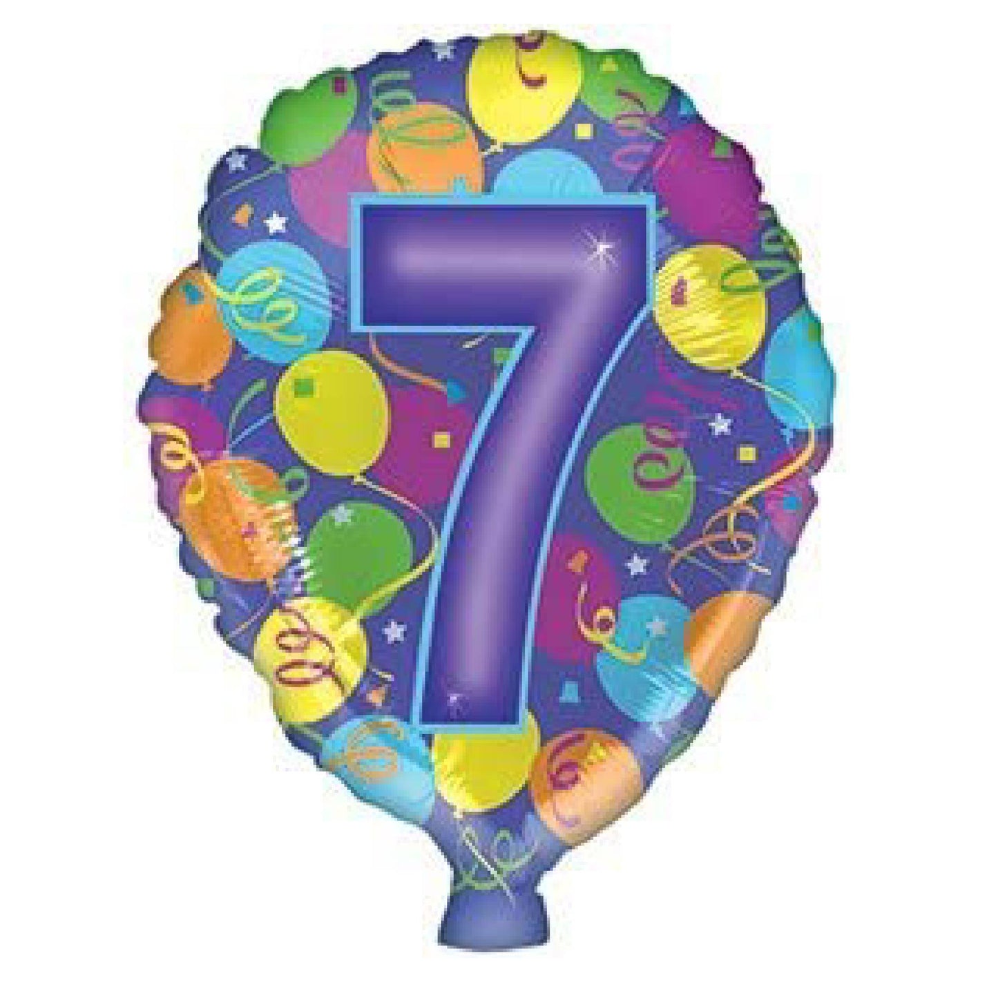 PMU Foiltex 18 Inch Numbering Latex Shape Bright Party Decoration Balloons