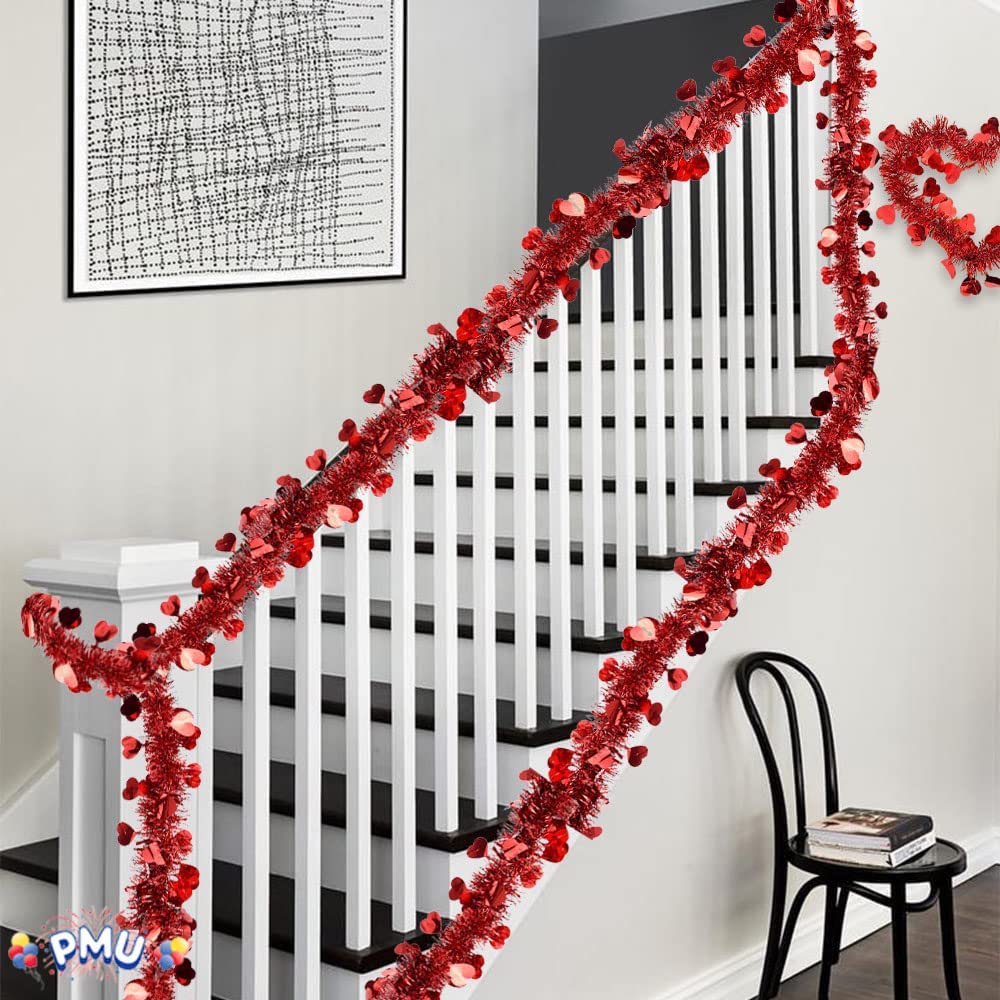 PMU Jack-O-Lanter Halloween Party Decoration and Valentine’s Day Tinsel Garland