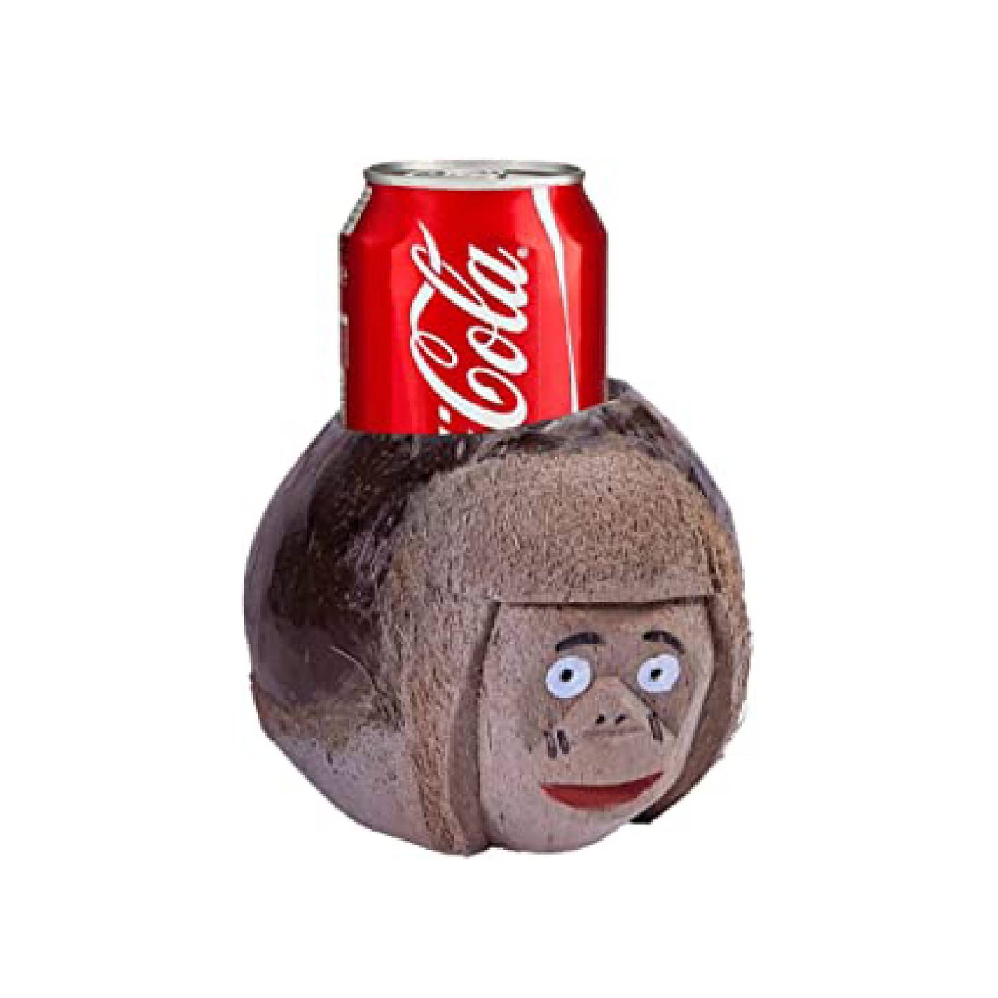 PMU Luau Coconut Shell Cup Holder Monkey Face Luau/Bra/Hawaiian Holder Party Accessories