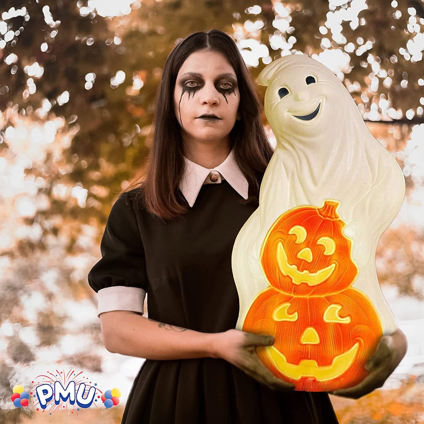 PMU Halloween Mold Plastic Statue - Perfect Decor for Halloween, Lawn, Yard, Patio, Hunted House Party, Home, Indoor & Outdoor