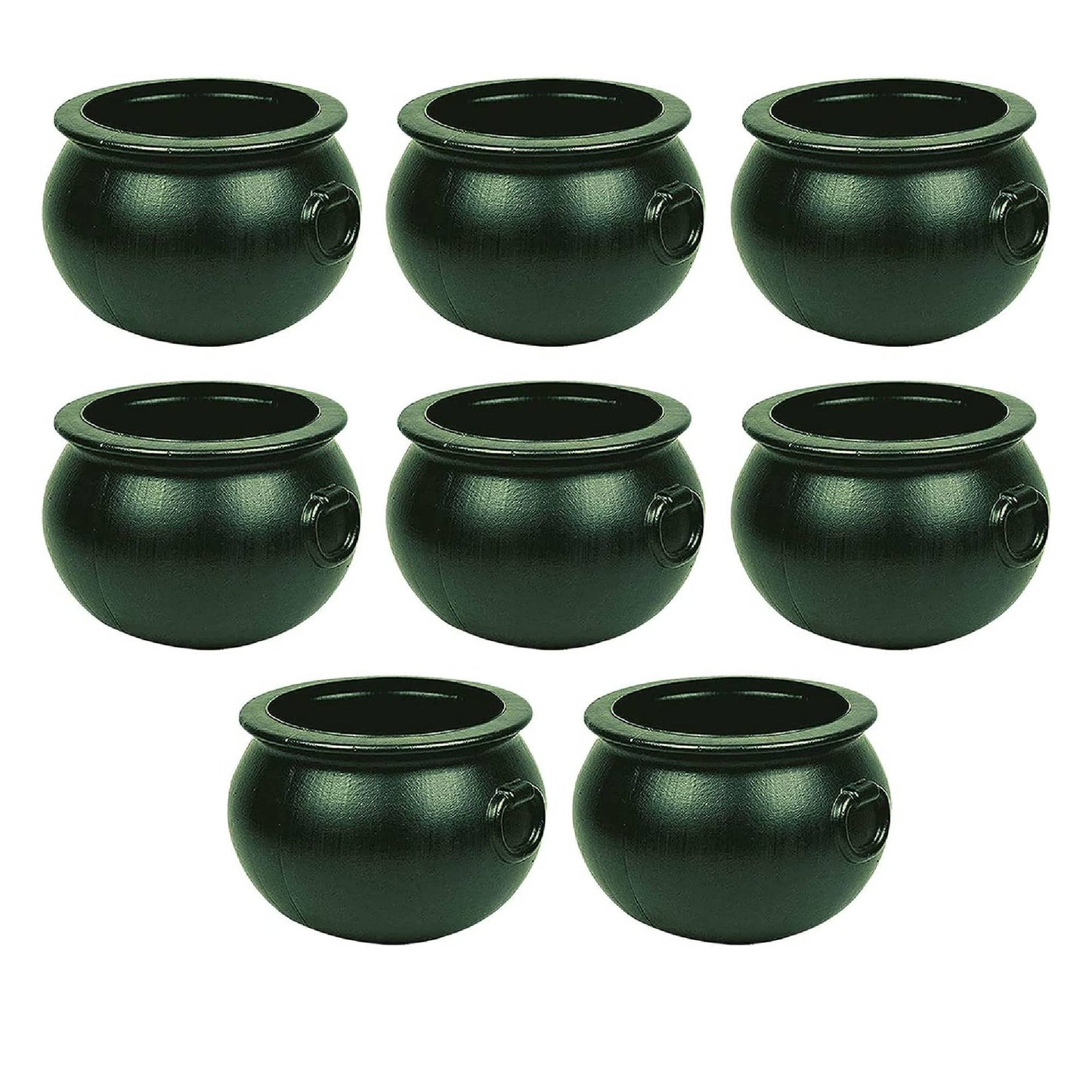 PMU Halloween Cauldron - Cauldron Plastic Pot & Bucket - Halloween Party Favors & Supplies - Perfect Kitchen & Home Décor - Candy Holder for Kids, 16 inch Witches Green