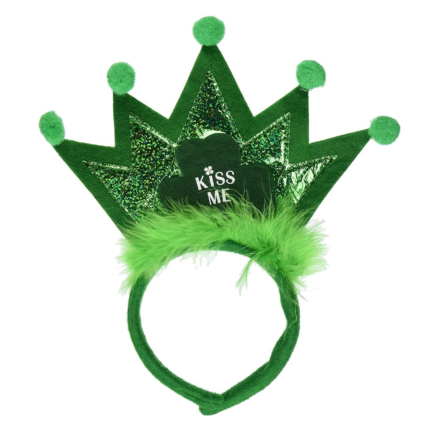 PMU St. Patricks Day - Mardi Gras Saint Patrick's Day Headband Shamrocks