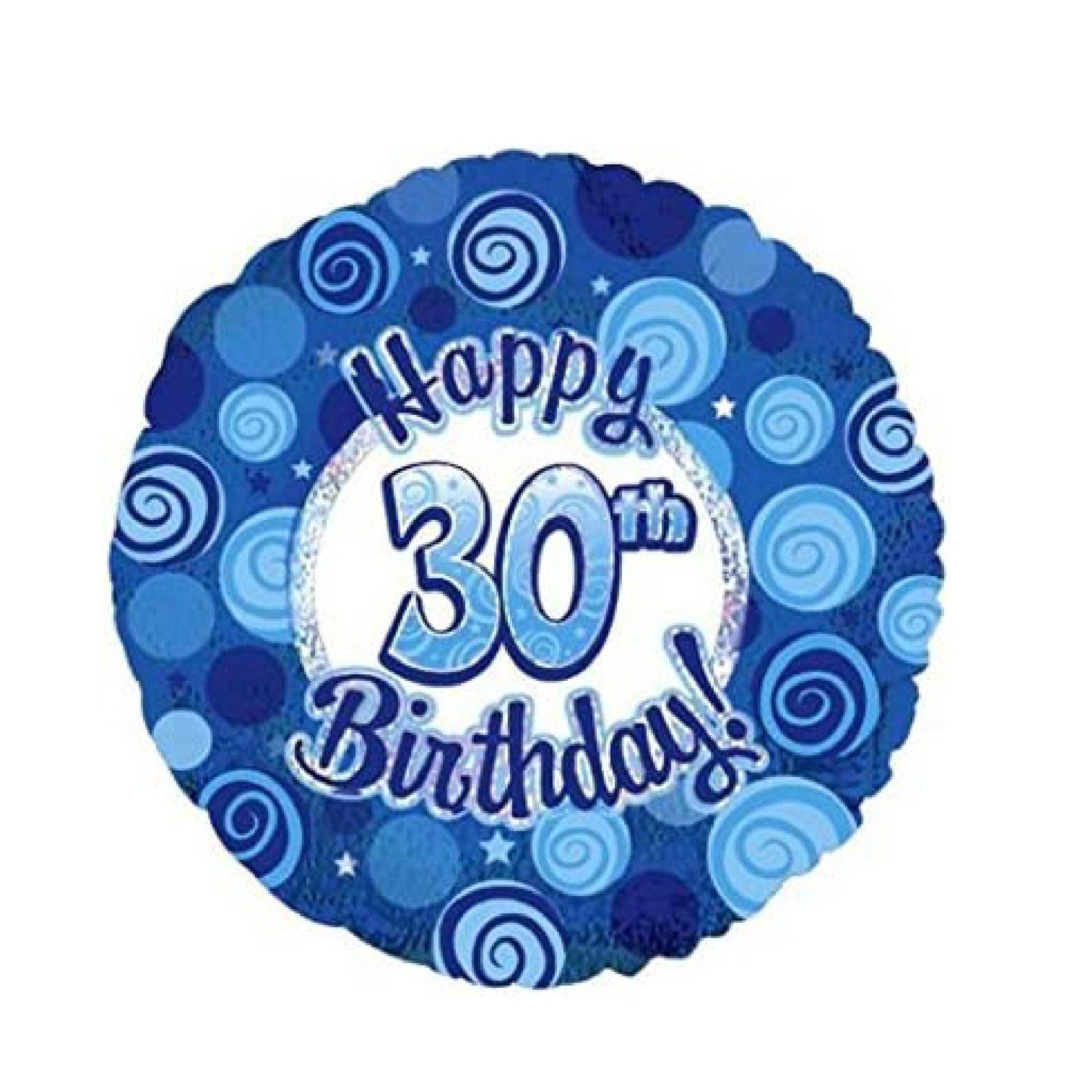 PMU Happy Birthday Pink and Blue Dazzeloon Balloon (18 Inch Mylar)