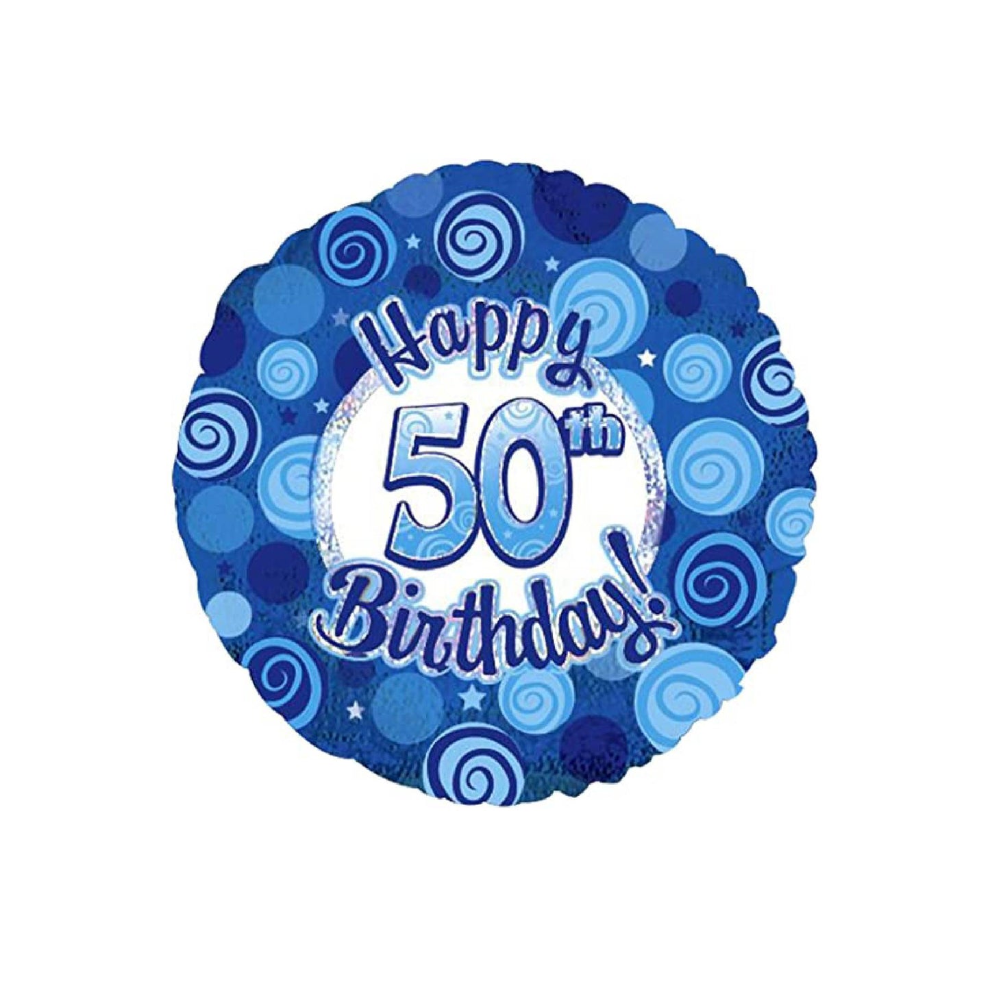 PMU Happy Birthday Pink and Blue Dazzeloon Balloon (18 Inch Mylar)