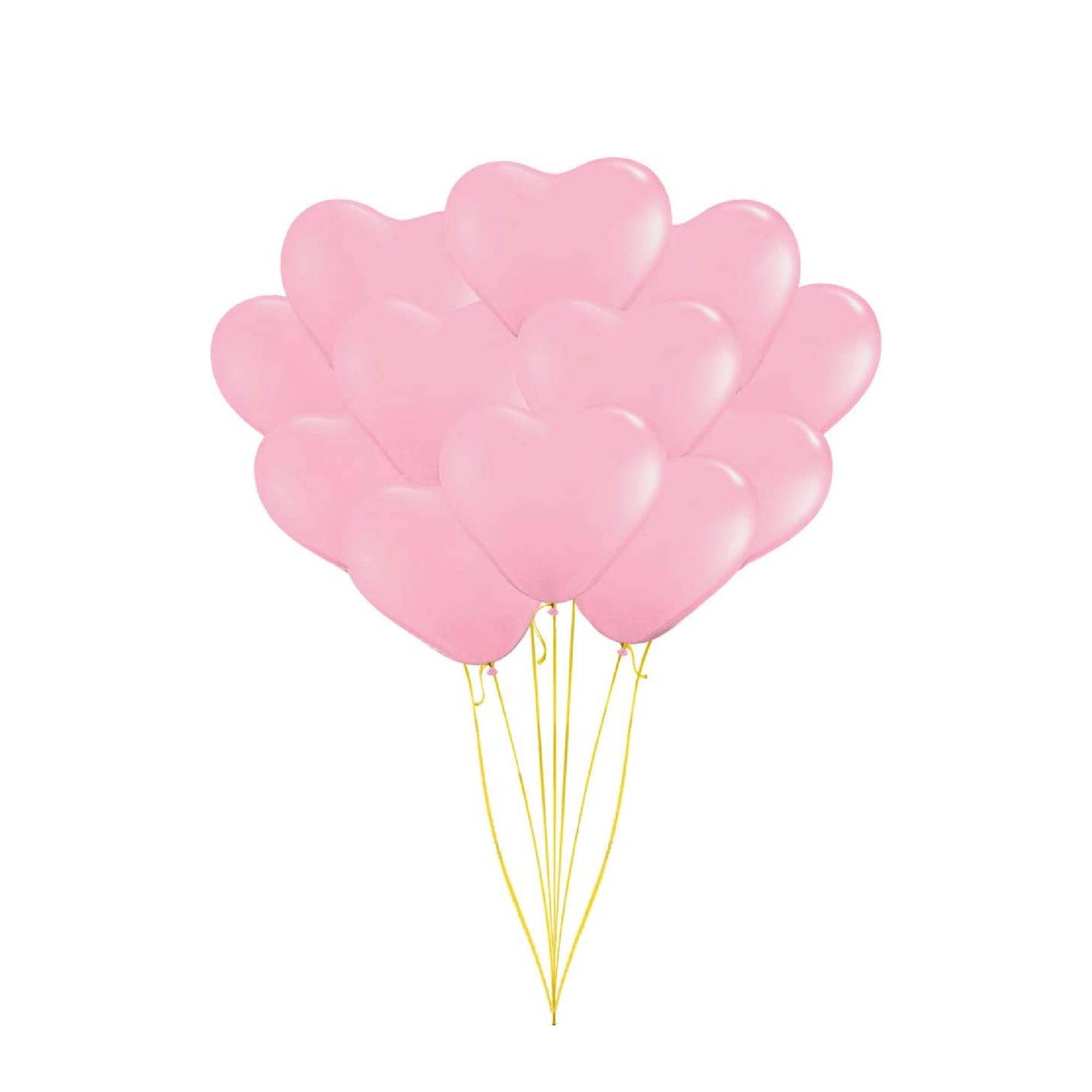 PMU Heart Shaped Balloons 15 Inch PartyTex Premium Latex Valentines Day, Weddings, Birthdays, Anniversaries, Engagements