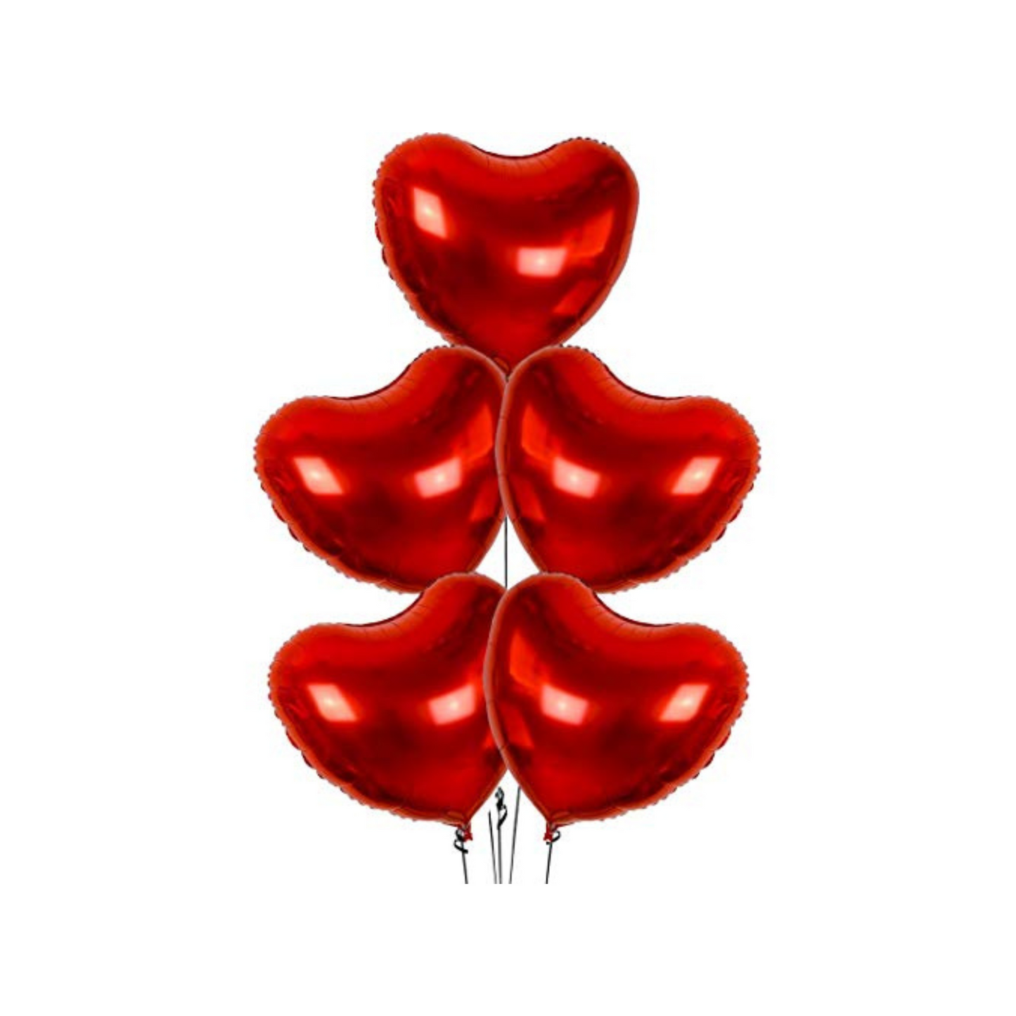 PMU Valentine's Day Red Heart Shaped 18 Inches Mylar - Foil Balloons