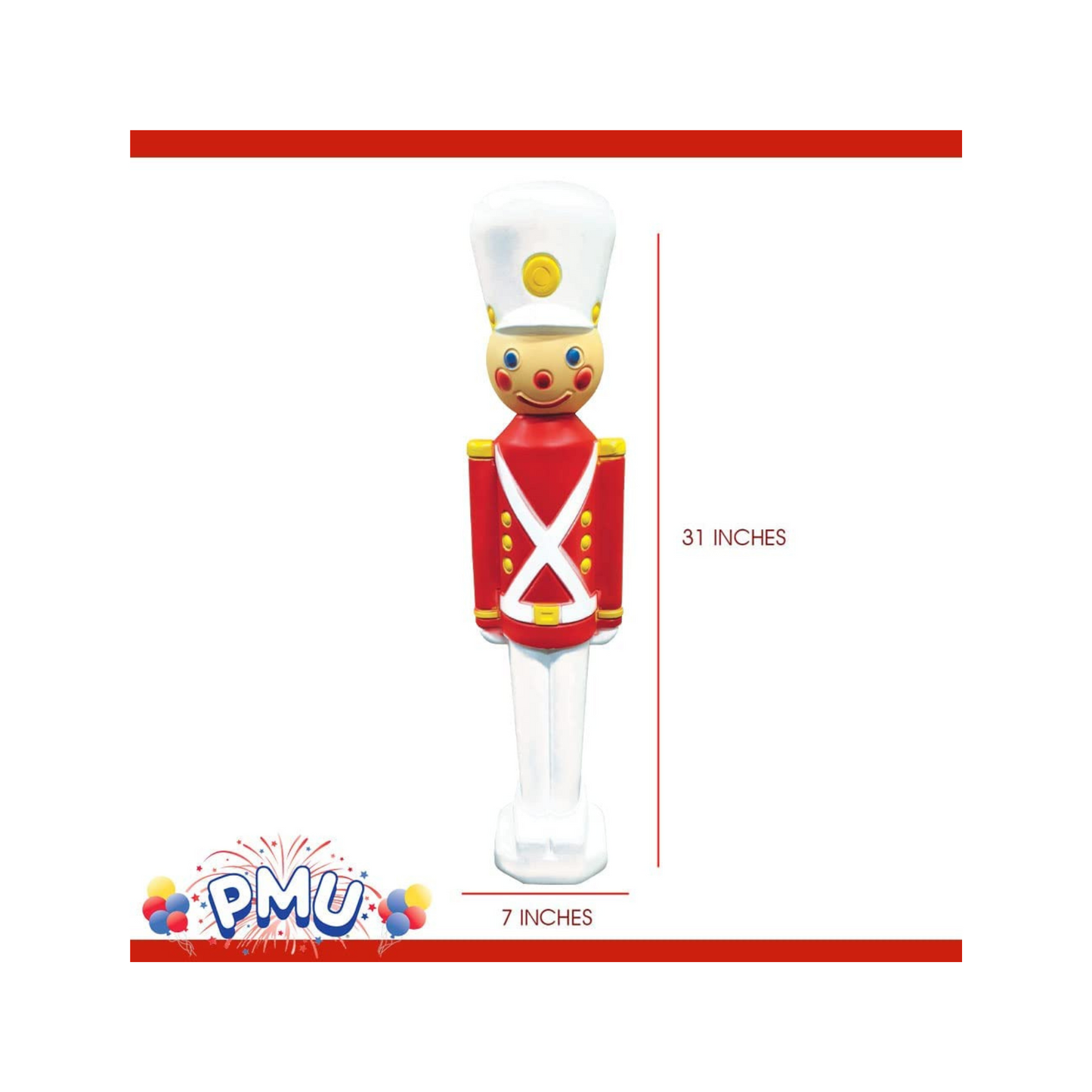 PMU Toy Soldier 31 Inch Light Up Christmas Decoration