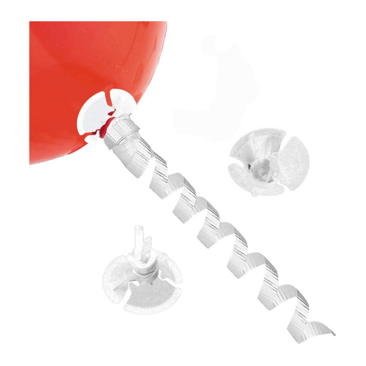 PMU Cup N' Ribbon Balloon Seal Fastener (100/ Pkg)