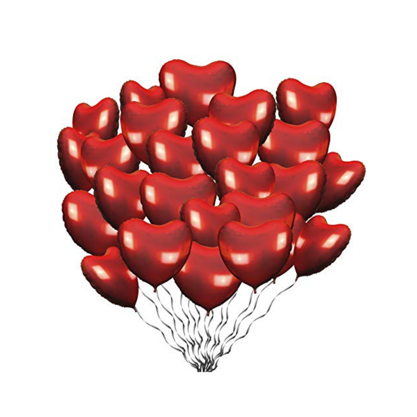 PMU Valentine's Day Red Heart Shaped 18 Inches Mylar - Foil Balloons