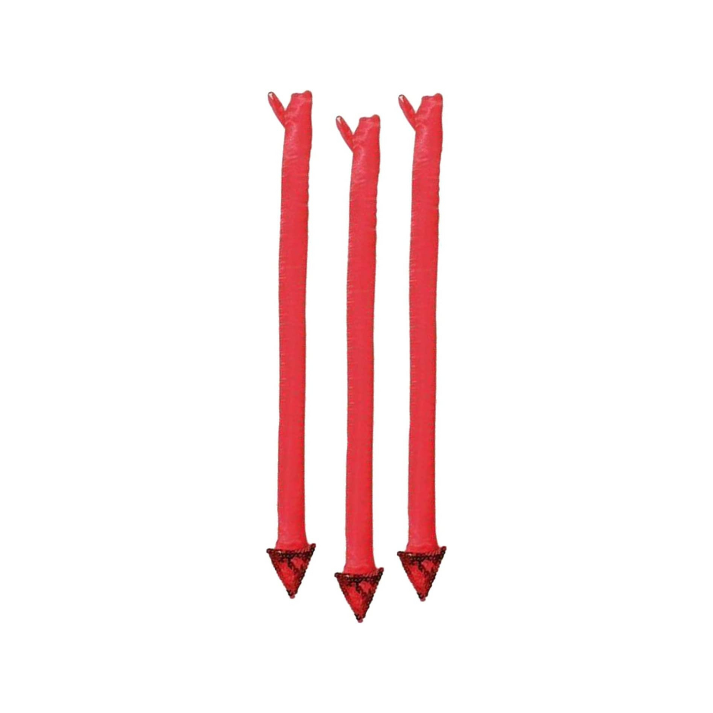 PMU Rubie Red Felt Devil Tail - Perfect for Halloween Cosplays, Birthdays, Holidays & Theme Parties - Best Party Accessory for Male & Female - 19.5 Inch