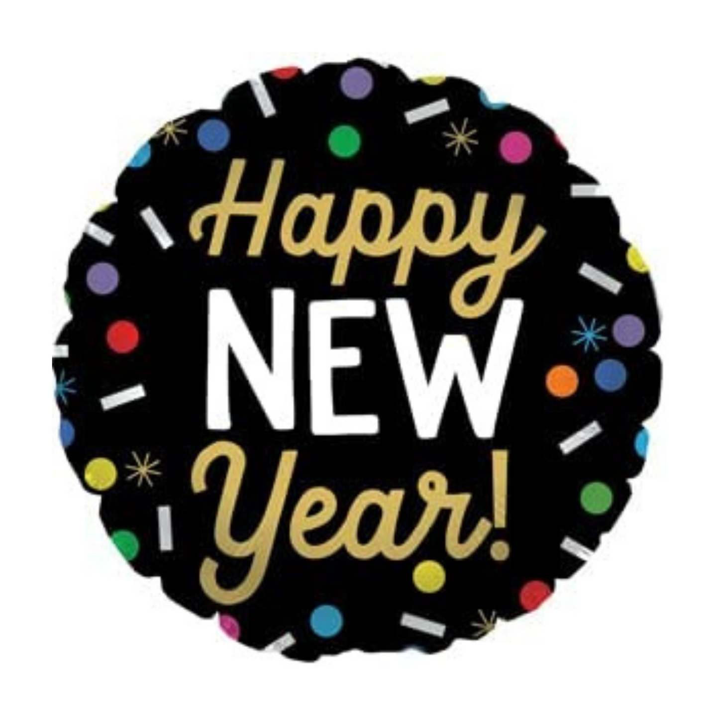 PMU 18 Inches Happy New Year Mylar-Foil Balloons