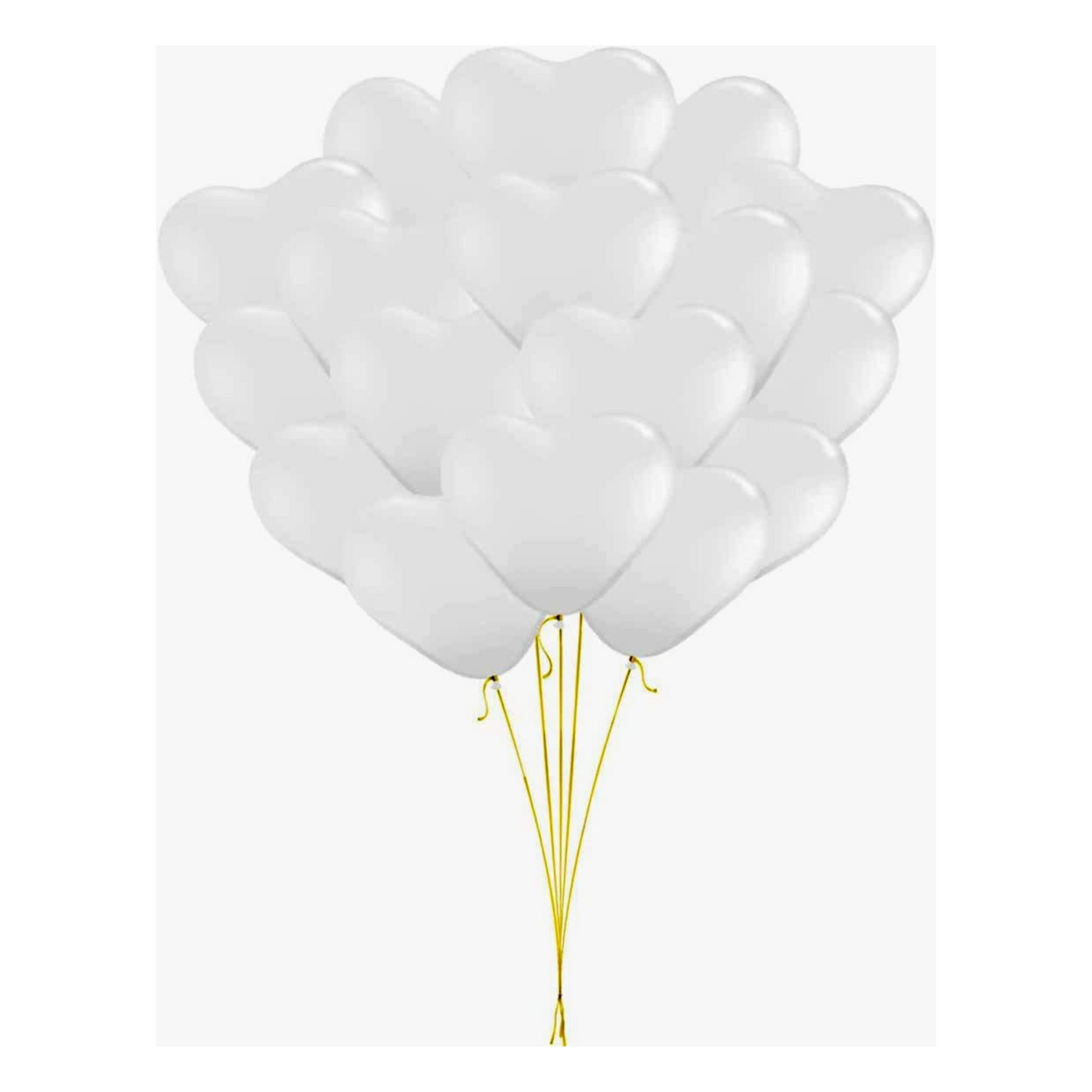 PMU Heart Shaped Balloons 11 Inches PartyTex Premium Valentines Day, Weddings, Birthdays, Anniversaries, Engagements