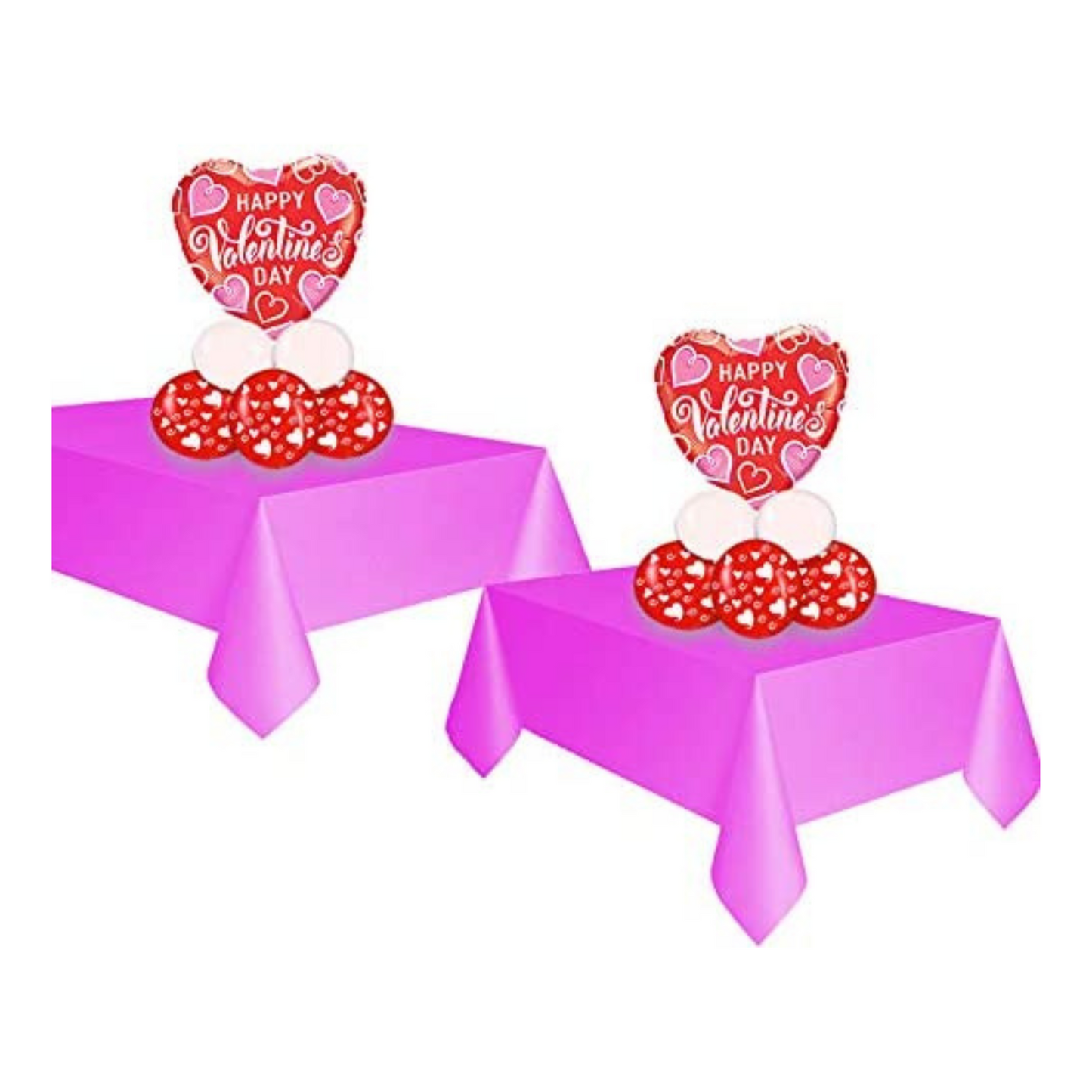 PMU Valentine’s Day DYI Balloon Centerpieces Kit Table Decoration (2/Pkg) Pkg/1