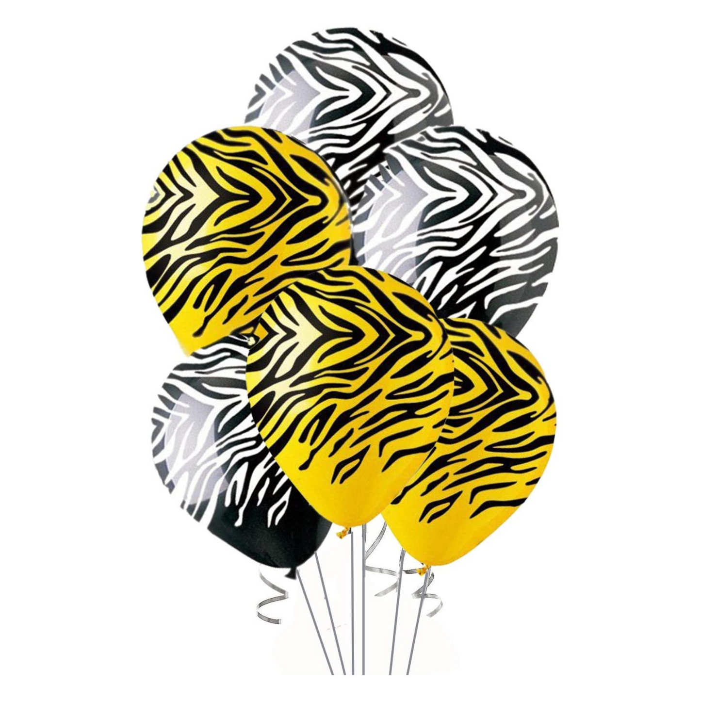 PMU Balloons 11 Inch Zebra Stripe Assorted